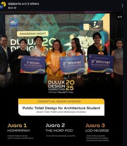 Dulux Desain Competition kategori Konseptual Desain Toilet Publik