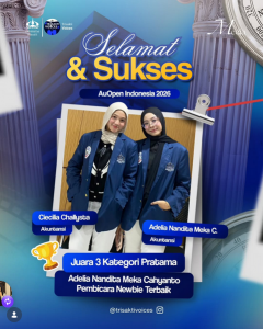 PRESTASI UKM TRISAKTI VOICES DALAM AJANG AuOpen DEBAT BAHASA INDONESIA 2026