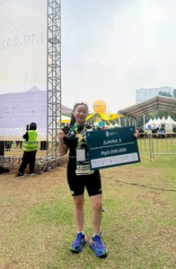 Mahasiswa FKG Universitas Trisakti Raih Juara 3 Half Marathon Tingkat Internasional.